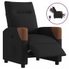 VidaXL Fotoliu rabatabil electric, negru, material textil 3323992