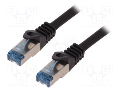 Patch cord S/FTP 6a 30m 26AWG LSZH negru LOGILINK foto