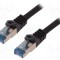 Patch cord S/FTP 6a 30m 26AWG LSZH negru LOGILINK