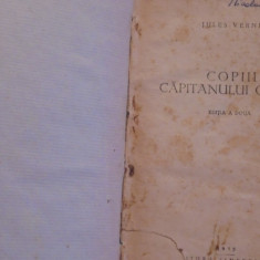 JULES VERNE - COPIII CAPITANULUI GRANT - AVENTURI - CARTONATA, 627 PAG.-