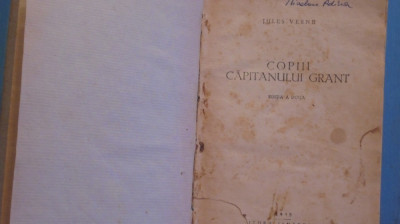 JULES VERNE - COPIII CAPITANULUI GRANT - AVENTURI - CARTONATA, 627 PAG.- foto