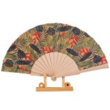 Evantai din pluta cu imprimeu multicolor