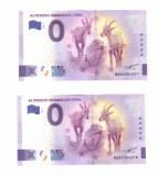 Bancnote souvenir 0 euro Austria Alpenzoo Innsbruck-Tirol 2022-3, UNC, consecuti
