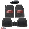Covorase Auto TeamCar&reg; Tip Tavita Compatibile Peugeot Partner/Rifter (2018-2024) Red, Cauciuc, Oem