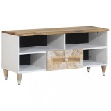 VidaXL Comodă TV, 100x33,5x46 cm, lemn masiv de mango