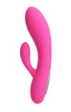 Vibrator Iepuras Ives, 30 Moduri Vibratii, Silicon, USB, Roz, 16.9 cm