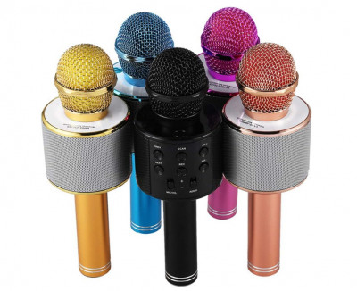 Microfon fara fir pentru Karaoke tempo di saldi,1 bucata, negru - SECOND foto