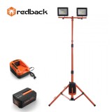 Redback Pachet ED40+EP40+EC20 Stand proiectoare LED,2x20W,acumulator 40V/4Ah,incarcator 40V/2A