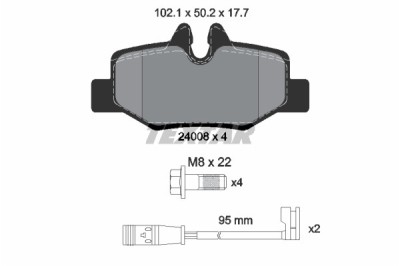 TEXTAR 2400801 Q+ set placute frana,frana disc foto