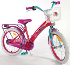 Bicicleta pentru fetite Trolls Volare 18 inch cu roti ajutatoare foto