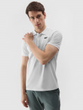 Tricou polo regular pentru bărbați - alb, 4F Sportswear