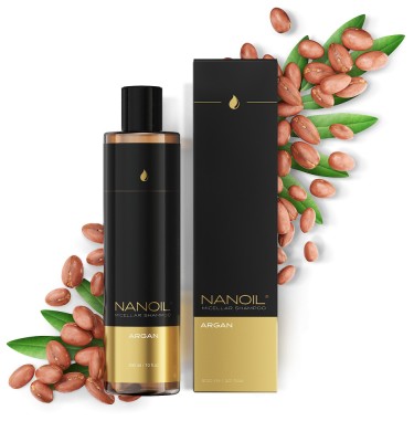 Șampon micelar cu ulei de argan Nanoil Argan Micellar Shampoo 300ml - Curățare foto