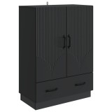 vidaXL Bufet cu sertar Negru 66 x 34,5 x 92 cm Lemn prelucrat 895356
