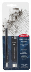 Creion Mecanic Metalic Derwent Professional, Hb 0.5 Mm, Rezerve Mine Si Radiere Incluse, Negru foto