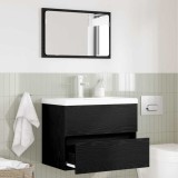 VidaXL Set de Mobilă pentru Baie 2 pcs Stejar Negru 57 x 37 x 45 cm
