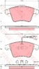 Set placute frana,frana disc VW TRANSPORTER V bus (7HB, 7HJ, 7EB, 7EJ, 7EF, 7EG, 7HF, 7EC) (2003 - 2016) TRW GDB1556