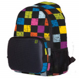 Rucsac - Daypack Multicolor Chequered / Black, Pixie Crew