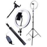 Lampa Circulara Led, Ring Light, Diametru 26cm, 3 Moduri De Lumina,60 W