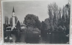 Carte postala, Bucuresti, parcul Carol, 1929