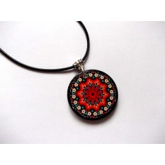 colier lemn mandala 45968