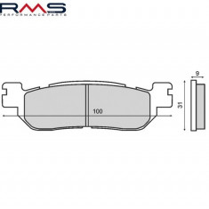 Set placute frana – MBK Skyliner 250cc – Yamaha X City – X Max 250cc – YZF R6 - R1 600-1000cc (RMS)