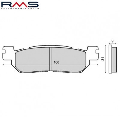 Set placute frana &amp;ndash; MBK Skyliner 250cc &amp;ndash; Yamaha X City &amp;ndash; X Max 250cc &amp;ndash; YZF R6 - R1 600-1000cc (RMS) foto