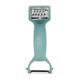 Curatator legume P003001, inox + plastic, albastru, 17.5 x 7.3 cm