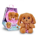 Baby Paws Cocker - Jucarie Interactiva, Caini Dalmatian &amp; Husky, Deschide Ochii, Sunete, Paturica, Patut din Ambalaj, 3 ani+
