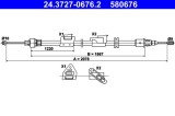 ATE 24.3727-0676.2 Cablu, frana de parcare