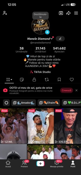 Cont de TikTok