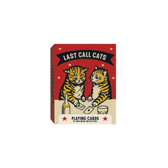 Last Call Cats Playing Cards