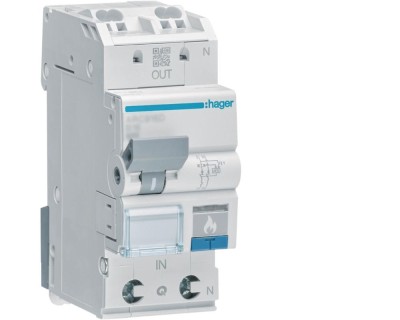 Siguranta MCB+AFDD cu detectie arc electric 1P+N 25A B 6KA Hager ARC925D foto
