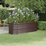 vidaXL Strat &icirc;nălțat grădină 224x80x68 cm oțel vopsit electrostatic