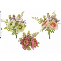 Set 3 buchete Peonia artificiala 23.5 cm