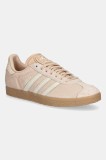 adidas Originals sneakers din piele &icirc;ntoarsă Gazelle culoarea bej, JS1384