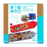 Set creativ DIY Djeco Bratari Superputeri, Joc educativ, +5 ani, baieti