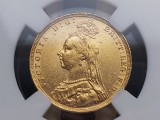 Marea Britanie -1892 VICTORIA SOVEREIGN - Aur .916, 8g - EF