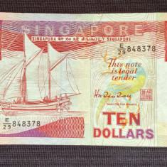 Singapore - 10 Dollars / dolari ND (1988)
