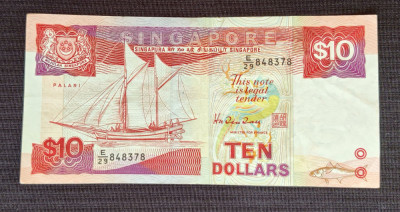 Singapore - 10 Dollars / dolari ND (1988) foto