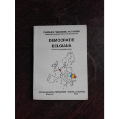 DEMOCRATIE BELGIANA - CHARLES FERDINAND NOTHOMB