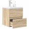vidaXL Set mobilier de baie, 2 piese, stejar sonoma, lemn prelucrat