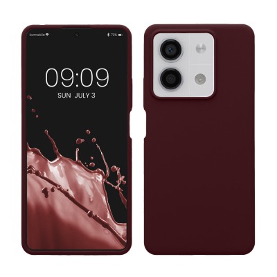 Husa Kwmobile pentru Xiaomi Redmi Note 13, Visiniu, Silicon, KWM000020LM004C foto