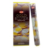 Cumpara ieftin Set betisoare parfumate Hem Gold Silver 1 set x 6 cutii x 20 betisoare