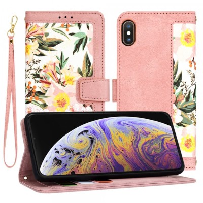 Husa pentru Apple iPhone XS Max, Techsuit, FlipCraft, Roz foto