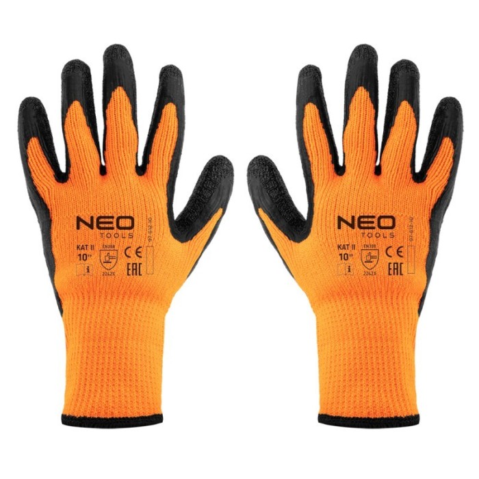 Manusi de lucru din poliester acoperit cu latex, 2242X, marimea 10 HardWork ToolsRange