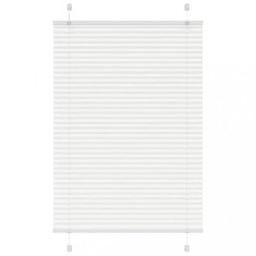 vidaXL Jaluzea plisată alb 100x100cm Lățime țesătură 99,4cm poliester