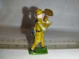 bnk jc CBG Mignot - figurina metalica - Franta- soldat WW1 cantand la tuba