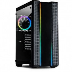 Carcasa Gaming Inter-Tech S-3901 Impulse, 2x USB 3.0, 120mm LED RGB, Panou... foto