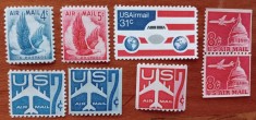 U.S.A-1950/60-''POSTA-AERO in AMERICA''-LOT 8v-(Cat SCOT- )-MNH-Nestamp.--Vezi-Scan