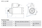 BOSCH 0 986 029 110 starter